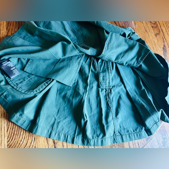 Free People heavily pleated skirt Green PLEATS TO MEET YOU - Picture 6 of 6